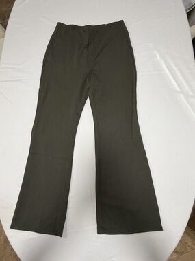 HALARA Olive Knit Wide-Leg Pants